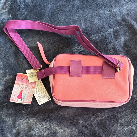 Disney Frozen Anna and Elsa Pink and Purple Adjustable Crossbody Bag - Picture 4 of 4